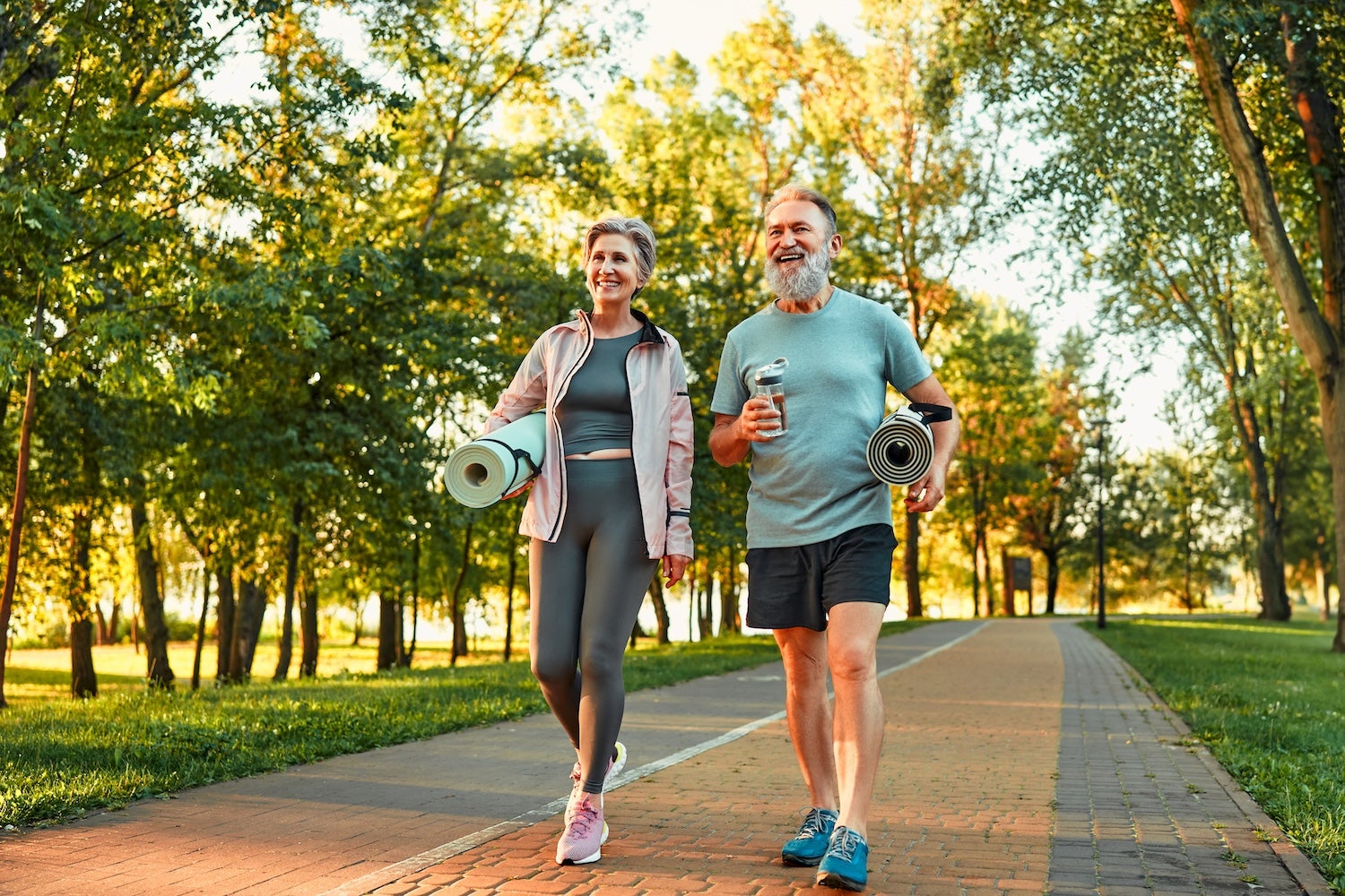 Healthy Ageing Couple Outside