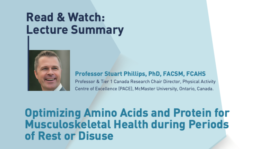 Optimizing Amino Acids and Protein for Musculoskeletal Health during Periods of Rest or Disuse