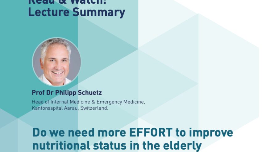 Do we need more EFFORT to improve nutritional status in elderly patients?