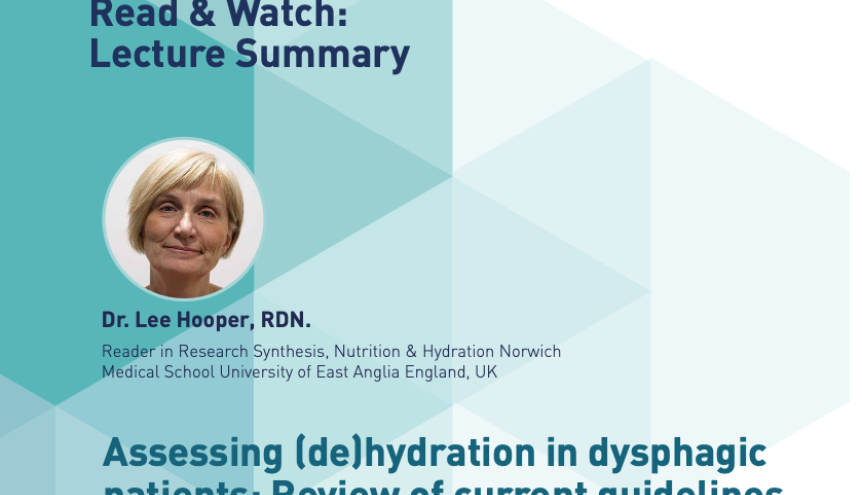 Assessing (De)Hydration in Dysphagic Patients: Review of Current Guidelines