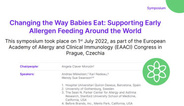 Changing the Way Babies Eat - Supporting Early Allergen Feeding Around the World 