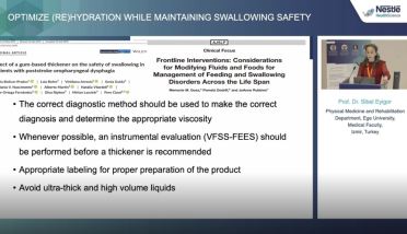 Hydration While Maintaining Swallowing Safety