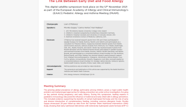 EAACI PAAM 2021 symposium review: The Link Between Early Diet and Food Allergy