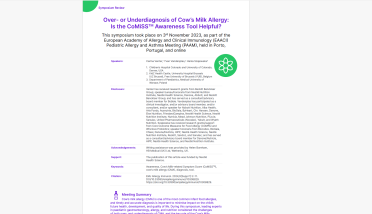 EAACI PAAM 2023 symposium review: Over- or Underdiagnosis of Cow’s Milk Allergy: Is the CoMiSS™ Awareness Tool Helpful?