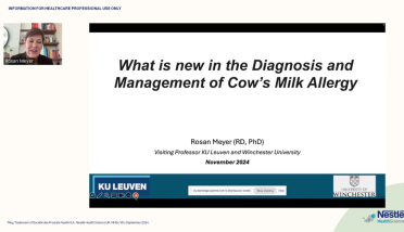 Webinar with Dr. Rosan Meyer - What is new in Diagnosis and Management of CMPA