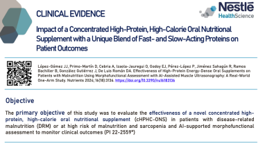 Impact of a Concentrated High-Protein, High-Calorie Oral Nutritional Supplement with a Unique Blend of Fast- and Slow-Acting Proteins on Patient Outcomes