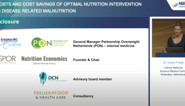 ESPEN 2022: Costs & cost savings of optimal nutrition intervention in disease-related malnutrition