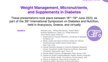 Weight Management, Micronutrients and Supplements in Diabetes (DNSG 2022 Proceedings)