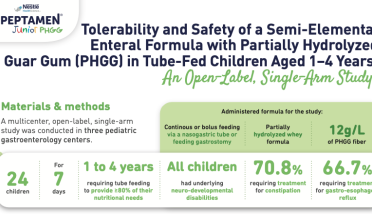 Tolerability and Safety of a Semi-Elemental Enteral Formula with Partially Hydrolyzed Guar Gum (PHGG) in Tube-Fed Children Aged 1–4 Years