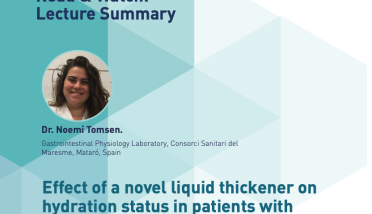 Effect of a Novel Liquid Thickener on Hydration Status in Patients with Oropharyngeal Dysphagi