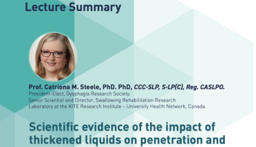 Scientific Evidence of the Impact of Thickened Liquids on Penetration and Aspiration 