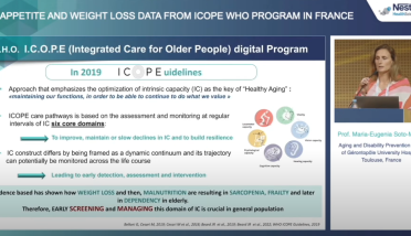 Video: ESPEN 2022 - Appetite and Weight Loss Data from ICOPE WHO Program in France