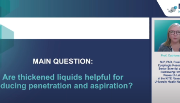 Video: ESSD 2023 - Scientific Evidence of the Impact of Thickened Liquids