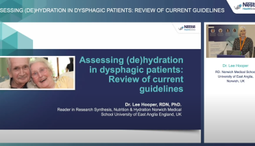 Video: ESSD 2022 - Assessing (De)Hydration in Dysphagic Patients: Review of Current Guidelines